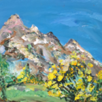 Acryl schilderij, Maya Wildevuur, Suisse